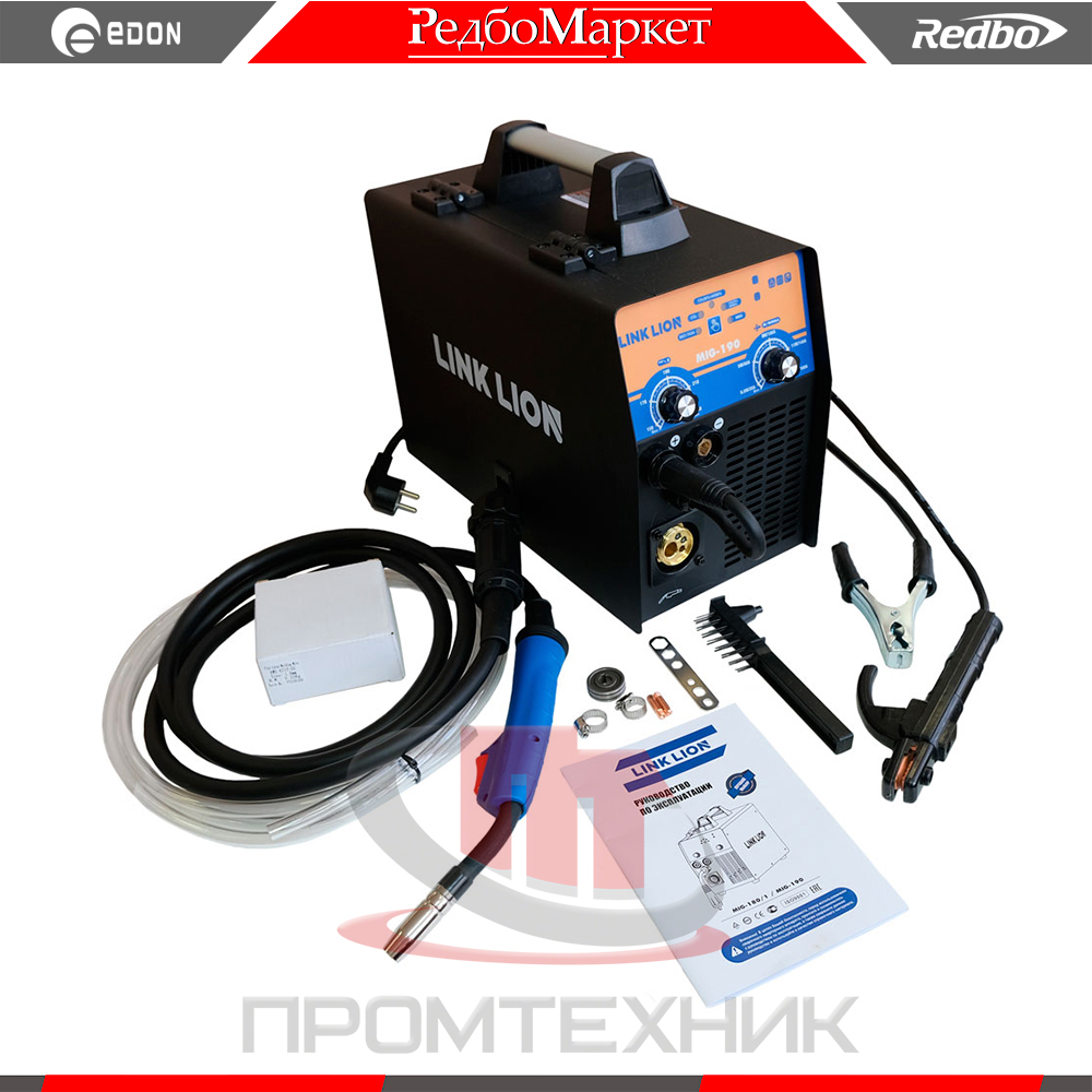 Сварочный аппарат инверторный LINK LION MIG-190 (евро разъем)