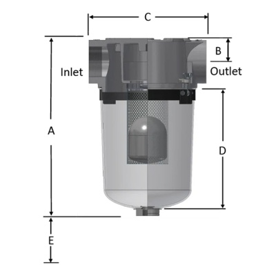 Сепаратор-жидкости-STS-601C_размеры