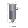 Сепаратор масляного тумана HDL-PSG476-DN200_3
