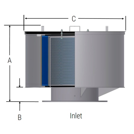 Воздушный фильтр F-385P-DN250_3