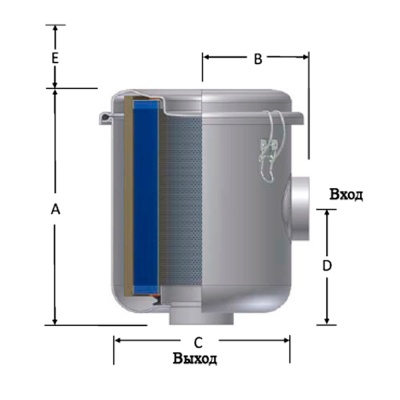 Вакуумный-фильтр-Solberg-XCSL-X849-126HC_размеры